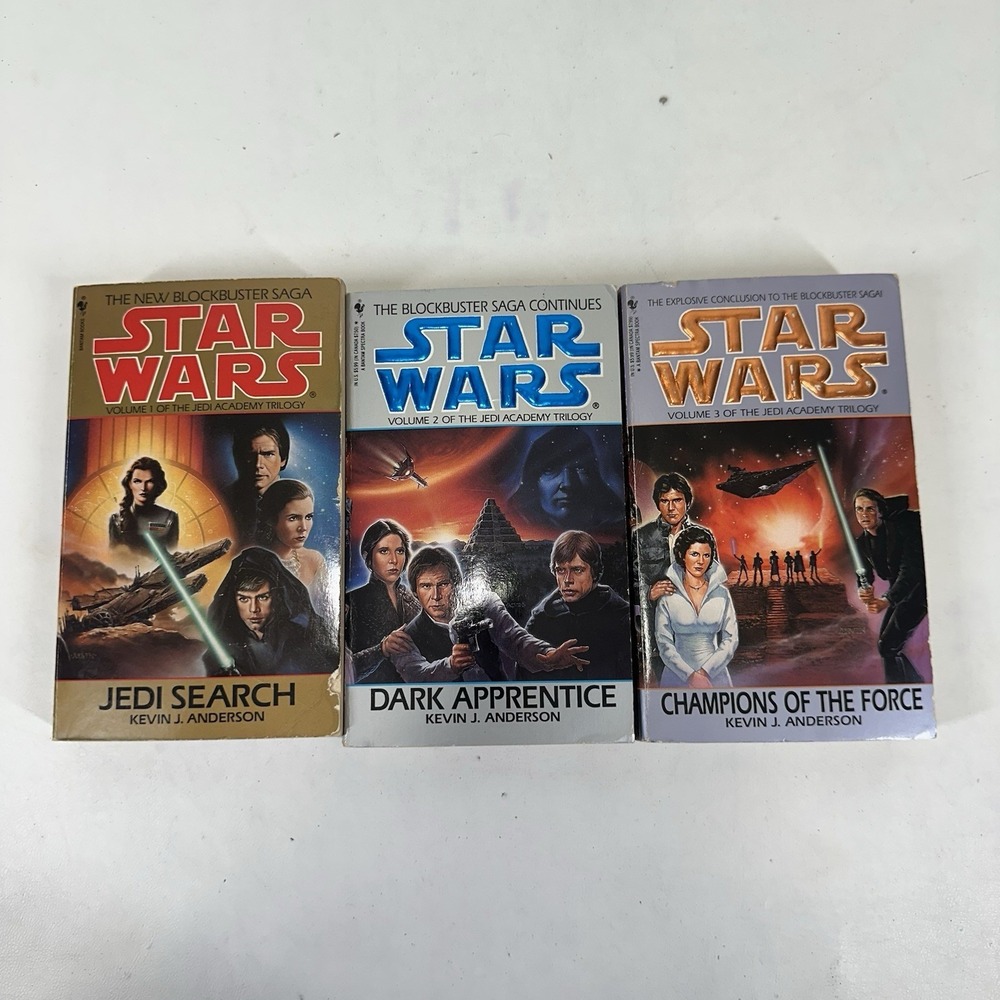 Kevin Anderson Star Wars: The Jedi Academy Trilogy Books 1-3  PB 1994